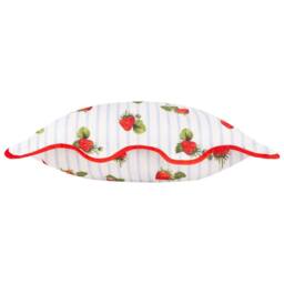 Furn Fruits Strawberries Striped Outdoor Cushion in Blue - Size: 45 cm x 45 cm - thumbnail 4