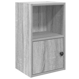 Berkfield Home Bookcase Grey Sonoma 31x24x52 cm Engineered Wood - Size: 31 x 24 x 52 cm - thumbnail 2