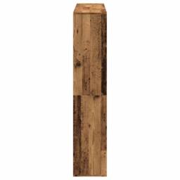 Berkfield Home Classic Book Cabinet Old Wood 132x29x141.5 cm Engineered Wood in Brown - thumbnail 6