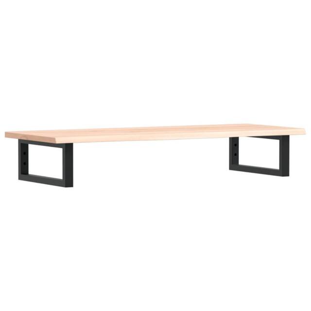 Berkfield Home Basin Shelf Wall Mounted Steel & Solid Wood Oak in Light Tan - image 1