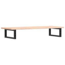 Berkfield Home Basin Shelf Wall Mounted Steel & Solid Wood Oak in Light Tan - thumbnail 6