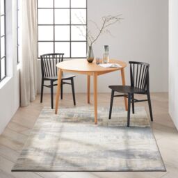 The Rug Shop UK Modern Abstract Cream Polyester Easy To Clean Area Rug - Size: 240 cm x 305 cm - thumbnail 1