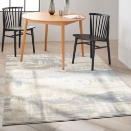 The Rug Shop UK Modern Abstract Cream Polyester Easy To Clean Area Rug - Size: 240 cm x 305 cm - thumbnail 2
