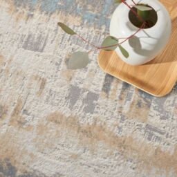 The Rug Shop UK Modern Abstract Cream Polyester Easy To Clean Area Rug - Size: 240 cm x 305 cm - thumbnail 3