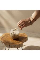 KDMD Small Glass Jar Candle Wildlight Woods With Dried Wildflowers in Brown - thumbnail 7