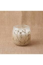 KDMD Small Glass Jar Candle Wildlight Woods With Dried Wildflowers in Brown - thumbnail 5