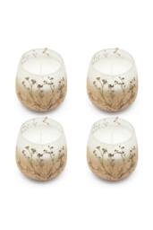KDMD Small Glass Jar Candle Wildlight Woods With Dried Wildflowers in Brown - thumbnail 4