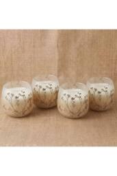 KDMD Small Glass Jar Candle Wildlight Woods With Dried Wildflowers in Brown - thumbnail 3
