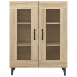 Berkfield Home Sideboard Sonoma Oak 69.5x34x90 cm Engineered Wood in Brown - thumbnail 6