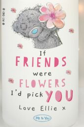Personalised Memento Company Women's Personalised Me To You If... Were Flowers Pillar Candle in Off-White - thumbnail 3