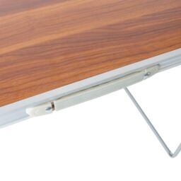 Harbour Housewares Folding Metal Camping Table - 80cm x 60cm in Brown - Size: 80 cm x 60 cm - thumbnail 6