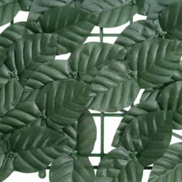 Berkfield Home Balcony Screen with Dark Green Leaves 200x100 cm - thumbnail 4