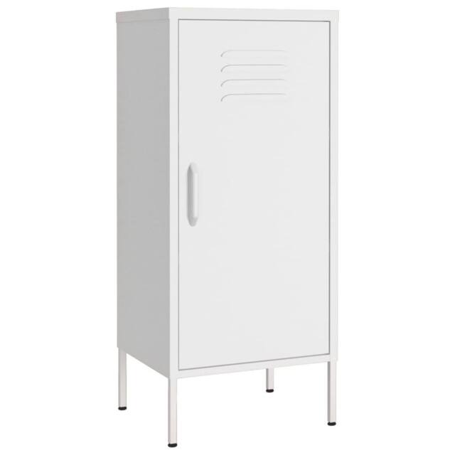 Berkfield Home Storage Cabinet White 42.5x35x101.5 cm Steel - image 1