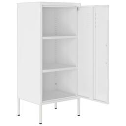 Berkfield Home Storage Cabinet White 42.5x35x101.5 cm Steel - thumbnail 6