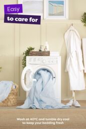 Slumberdown Cool Summer Temperature Regulating Coverless Duvet in Blue - Size: Super King - thumbnail 7