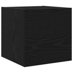 Berkfield Home TV Cabinet Wall-mounted Other with Storage with Door 6 pcs Black oak Medium Engineered wood - thumbnail 5