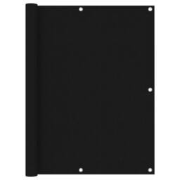 Berkfield Home Balcony Screen Black 120x300 cm Oxford Fabric - thumbnail 2