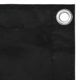 Berkfield Home Balcony Screen Black 120x300 cm Oxford Fabric - thumbnail 3