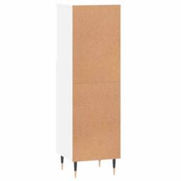 Berkfield Home Bathroom Cabinet White 30x30x100 cm Engineered Wood - Size: 30 x 30 x 100 cm - thumbnail 8