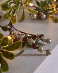 Dibor Copper Mistletoe Light Up Xmas Table Decoration Christmas Garland 1.6m - Size: Large - thumbnail 4