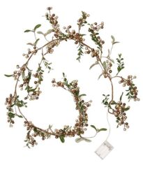 Dibor Copper Mistletoe Light Up Xmas Table Decoration Christmas Garland 1.6m - Size: Large - thumbnail 2