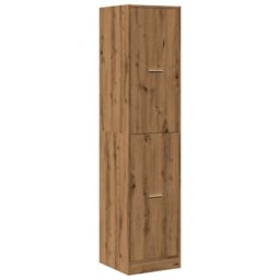 Berkfield Home Apothecary Cabinet¬†Artisian Oak 40x41x174.5 cm Engineered Wood in Brown - thumbnail 3