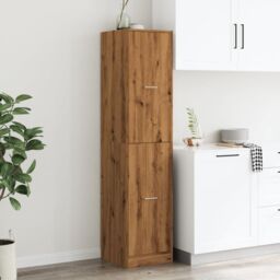 Berkfield Home Apothecary Cabinet¬†Artisian Oak 40x41x174.5 cm Engineered Wood in Brown - thumbnail 4