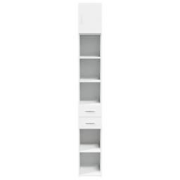 Berkfield Home Slim Storage Cabinet White 30x42.5x225 cm Engineered Wood - thumbnail 4