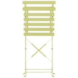 Wyld and Coco Evergreen Lime Green 3-Piece Metal Folding Bistro Set - thumbnail 7
