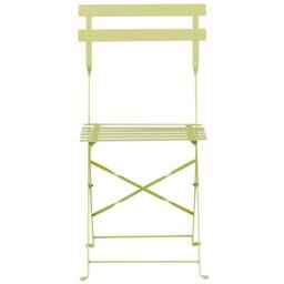 Wyld and Coco Evergreen Lime Green 3-Piece Metal Folding Bistro Set - thumbnail 5