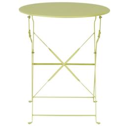 Wyld and Coco Evergreen Lime Green 3-Piece Metal Folding Bistro Set - thumbnail 9