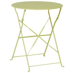Wyld and Coco Evergreen Lime Green 3-Piece Metal Folding Bistro Set - thumbnail 8