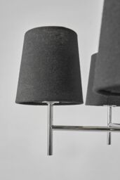 BHS Lighting Mira Semi Flush Ceiling Light in Silver - thumbnail 3