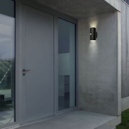 BRILONER Sensor Black 2x6W Battery Powered LED Outdoor Wall Light - thumbnail 7