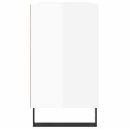 Berkfield Home Bathroom Cabinet High Gloss White 80x33x60 cm Engineered Wood - Size: 80 x 33 x 60 cm - thumbnail 7