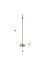 ValueLights Maggie Metal Candlestick Slim Floor Lamp Base in Gold - thumbnail 8