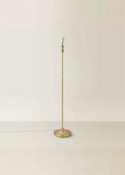 ValueLights Maggie Metal Candlestick Slim Floor Lamp Base in Gold - thumbnail 3