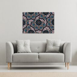 Benjamin Tate Design Mandalas pattern (Canvas Print) / 61 x 41 x 4cm in Natural - Size: 61 x 41 x 4 cm - thumbnail 1
