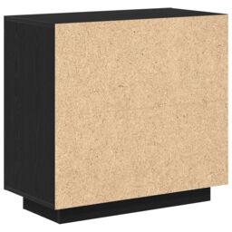 Berkfield Home Sideboard Black Oak 80x40x75 cm Engineered Wood - Size: 80 x 40 x 75 cm - thumbnail 8