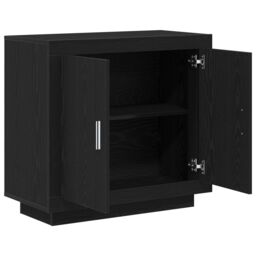 Berkfield Home Sideboard Black Oak 80x40x75 cm Engineered Wood - Size: 80 x 40 x 75 cm - thumbnail 5