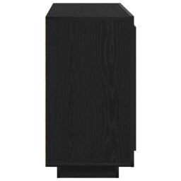 Berkfield Home Sideboard Black Oak 80x40x75 cm Engineered Wood - Size: 80 x 40 x 75 cm - thumbnail 7