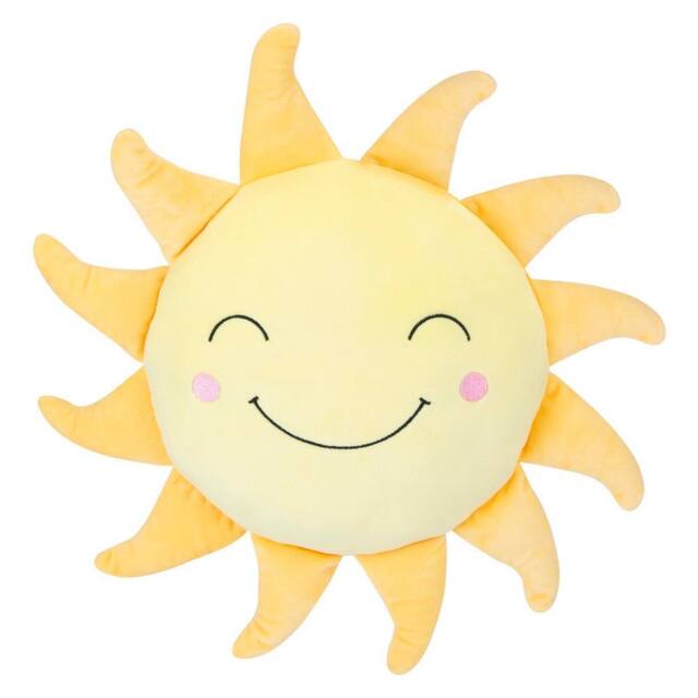 VFM e-Store Wall Decoration Plush Sun Plush Gift Idea 36cm x 40cm Yellow X 1 - Size: 36 cm x 40 cm - image 1
