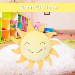 VFM e-Store Wall Decoration Plush Sun Plush Gift Idea 36cm x 40cm Yellow X 1 - Size: 36 cm x 40 cm - thumbnail 3