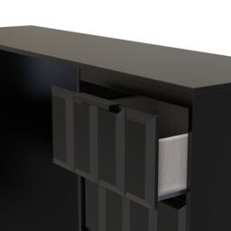 Ready Assembled 2 U Seattle 6 Drawer Kneehole Desk (Ready Assembled) in True Black - thumbnail 5