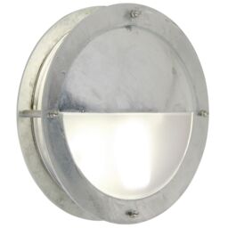 Nordlux Malte Outdoor Wall Light Silver Galv Steel Garden E27 IP54 Mains