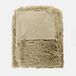 OHS Fluffy Fleece Throw Blanket in Green