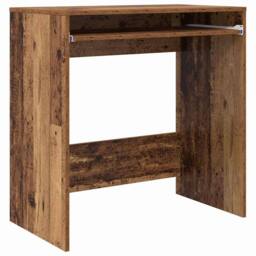 Berkfield Home Writing Desk Old wood Engineered wood Standard Storage in Brown - thumbnail 1