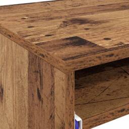 Berkfield Home Writing Desk Old wood Engineered wood Standard Storage in Brown - thumbnail 9