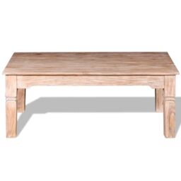 Berkfield Home Coffee Table Acacia Wood 110x60x45 cm in Brown - Size: 110 x 60 x 45 cm - thumbnail 6