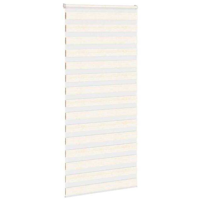 Berkfield Home Elegant Zebra Blind Marble Beige 95x200 cm Fabric Width 90.9 cm P - image 1